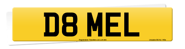 Registration number D8 MEL
